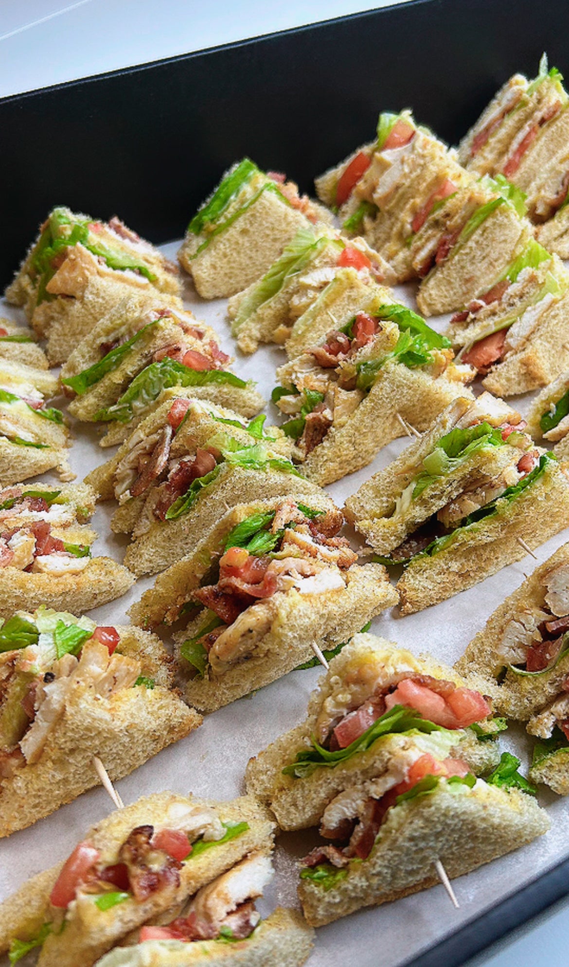 Mini Club sandwiches platter