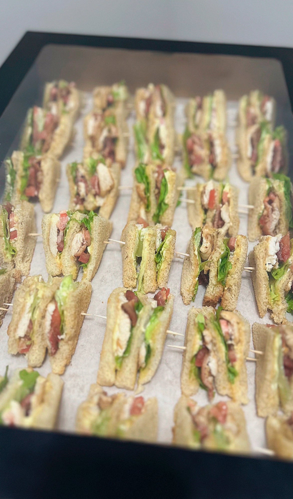 Mini Club sandwiches platter