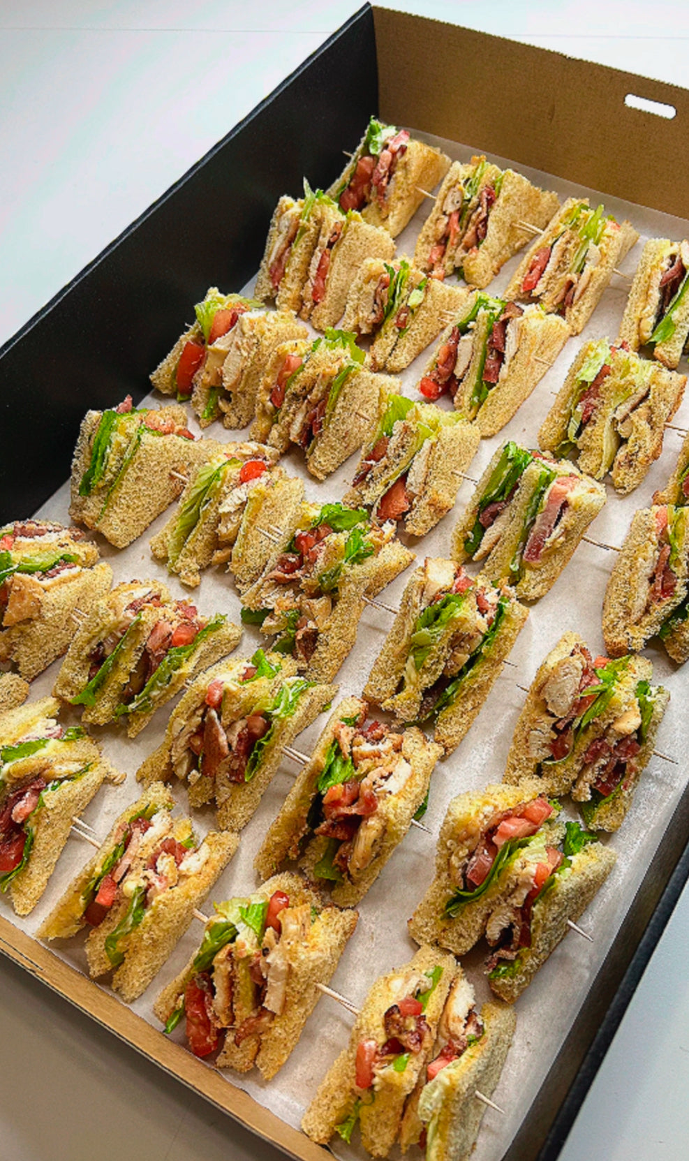 Mini Club sandwiches platter