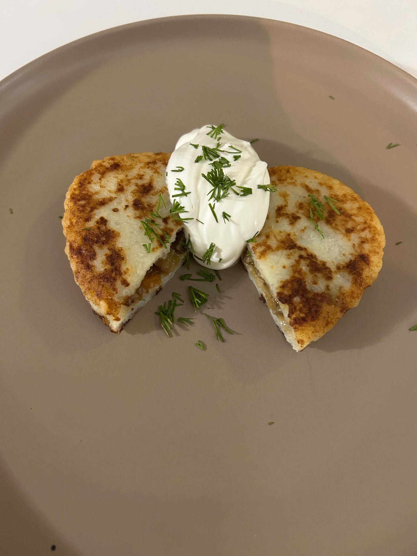 Homemade boiled potatoes pancakes Lithuanian traditional dish "Žemaičiai"