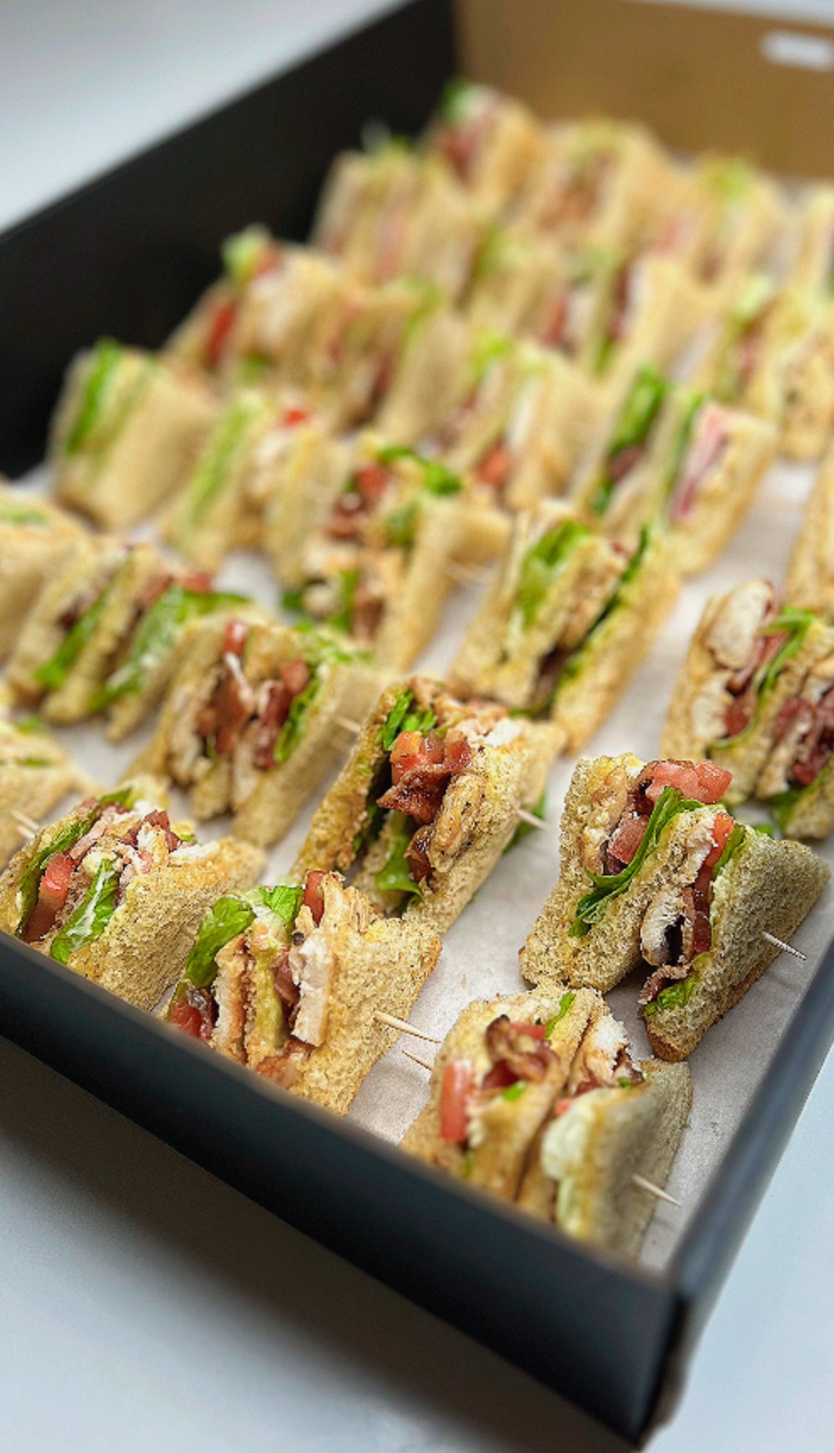 Mini Club sandwiches platter