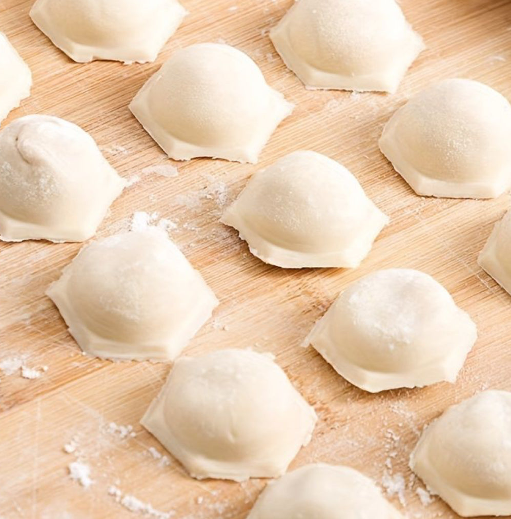 Homemade dumplings with pork