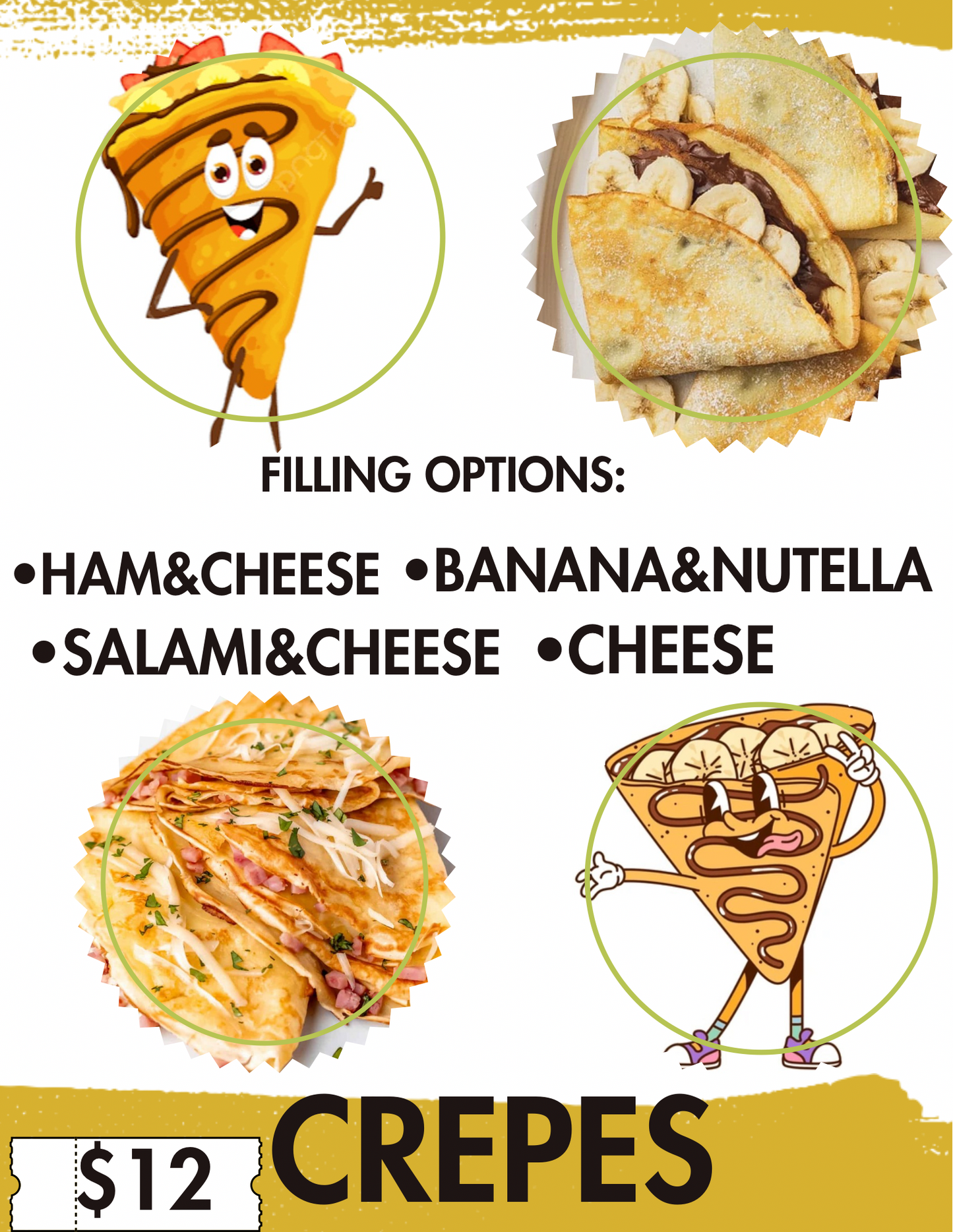 Food trailer menu on-site